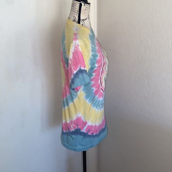 Liquid Blue Tie Dye Distressed Grateful Dead Shirt - Picture 2 of 9